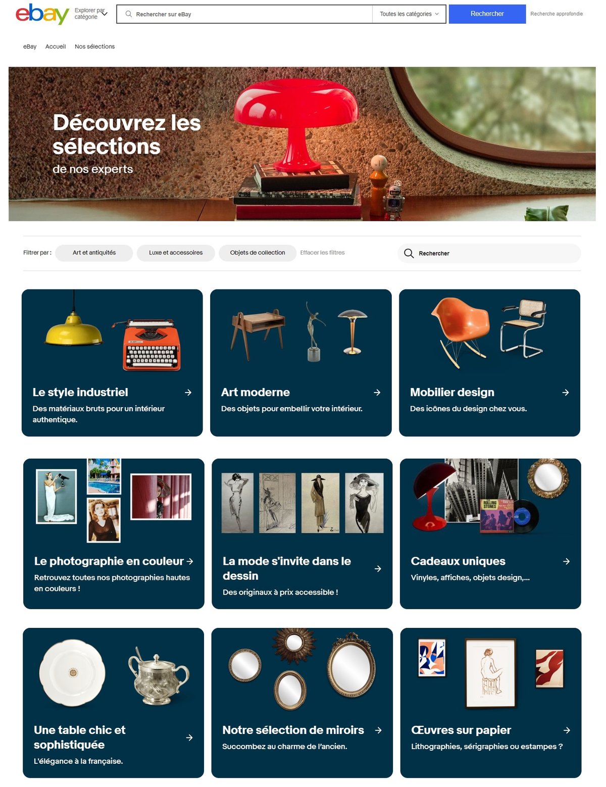eBay Espace Deco screenshot