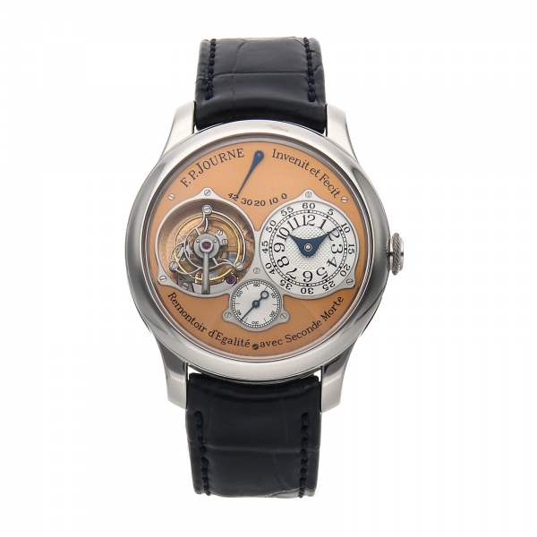 F.P. Journe Tourbillon Souverain Platinum Manual Wind Mens Strap Watch