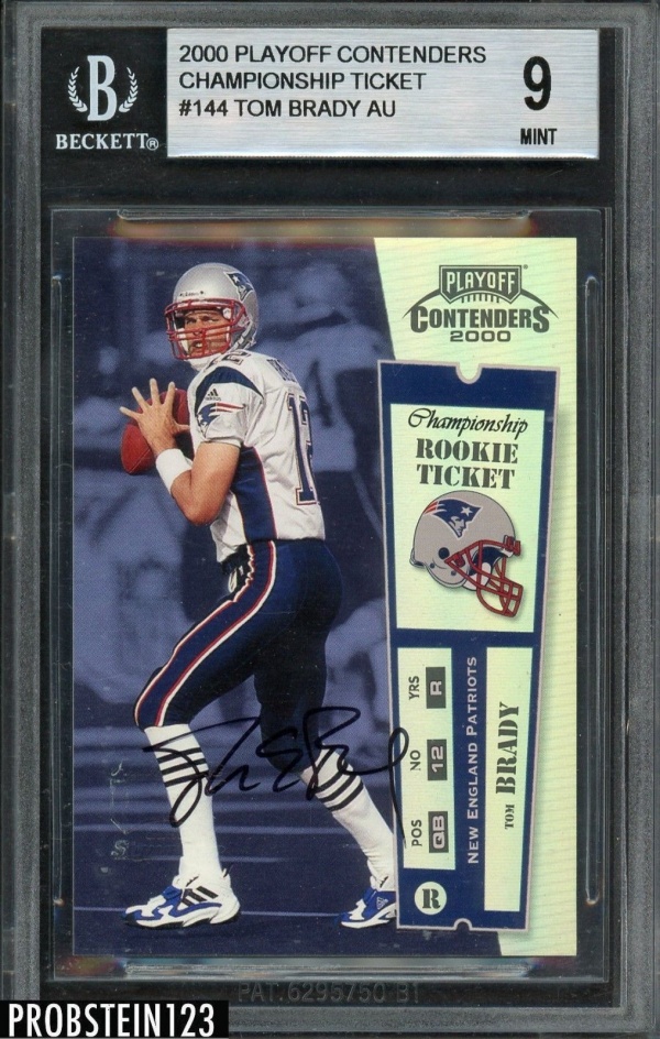 2000 Playoff Contenders CHAMPIONSHIP TICKET Tom Brady RC AUTO2