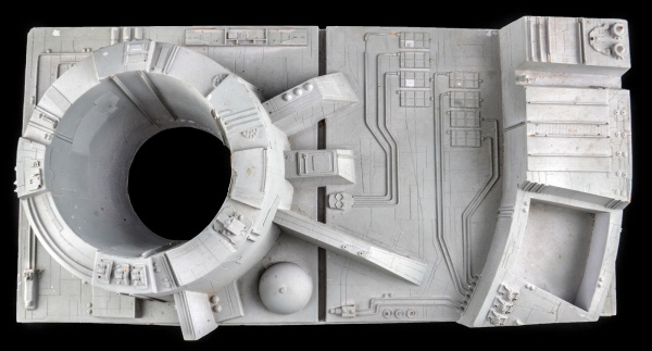 Original Film Used Screen Shot Sectional Piece of Death Star Star Wars 1977