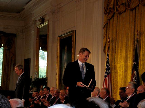 John Donahoe awarded by President George W. Bush