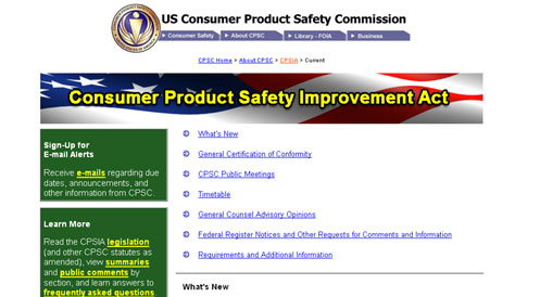 Consumer Product Safety Improvement Act