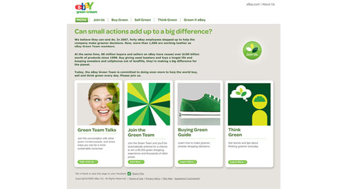 ebaygreenteam.com homepage
